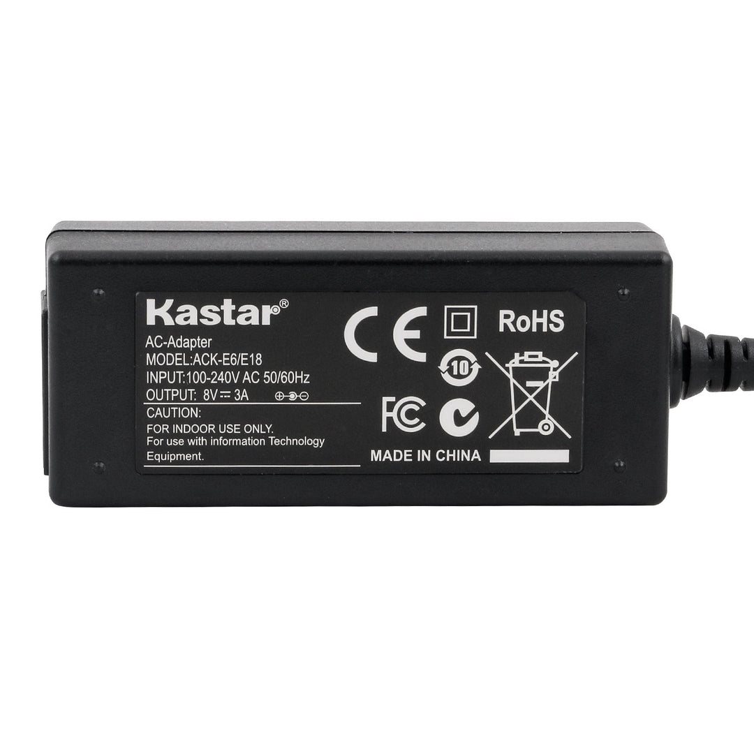 Kastar Pro AC Power Adapter ACK-E18 ACKE18 and Replacem