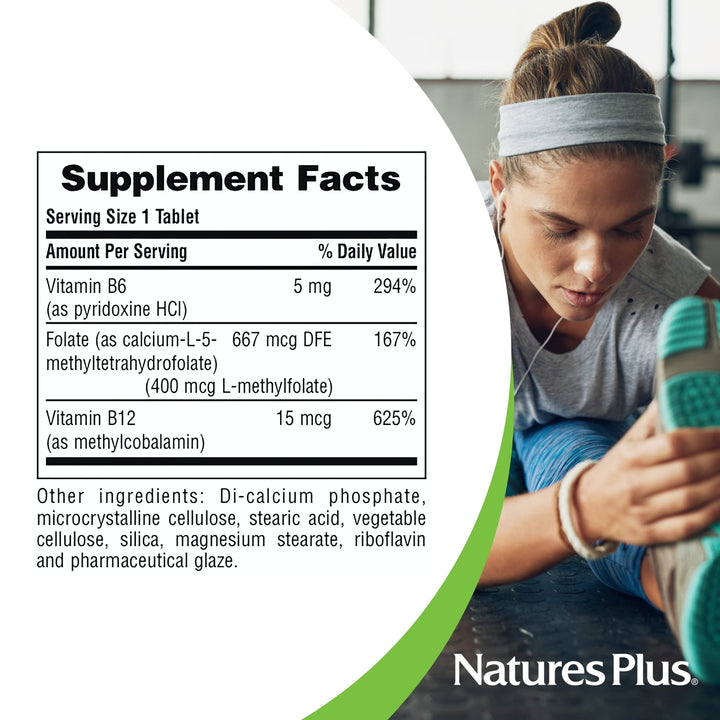 Natures Plus Folic Acid Hearts (Methylfolate) - 400 mcg