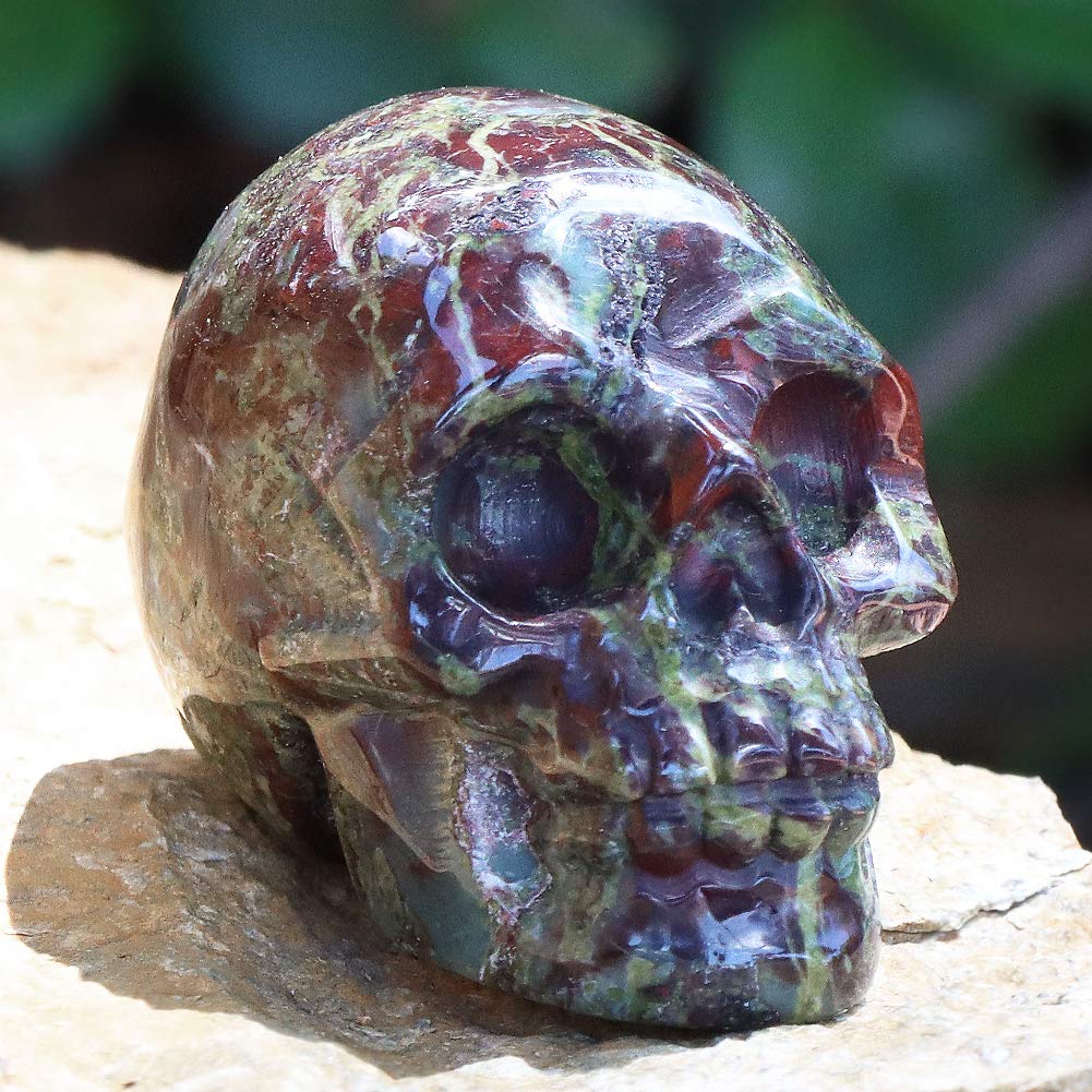 Artistone 2.0 Dragon Blood Stone Halloween Crystal Skul