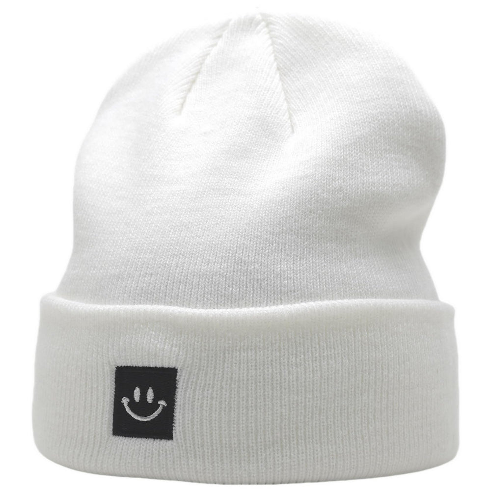 Beanie Hats for Men Women White