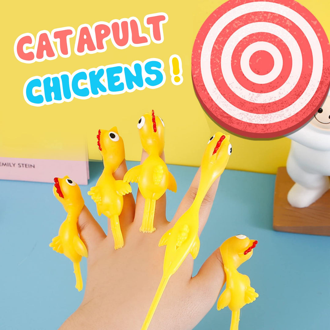 Slingshot Chicken for Kids Rubber Chicken for Boy and Girl Party Favor(20 Pcs)