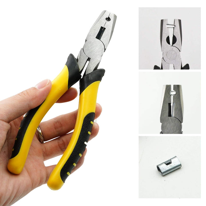 Wire Cage Buckle Clips Pliers Wire Cage Clips and Pliers Chicken Bird Rabbit Cage Building Tools