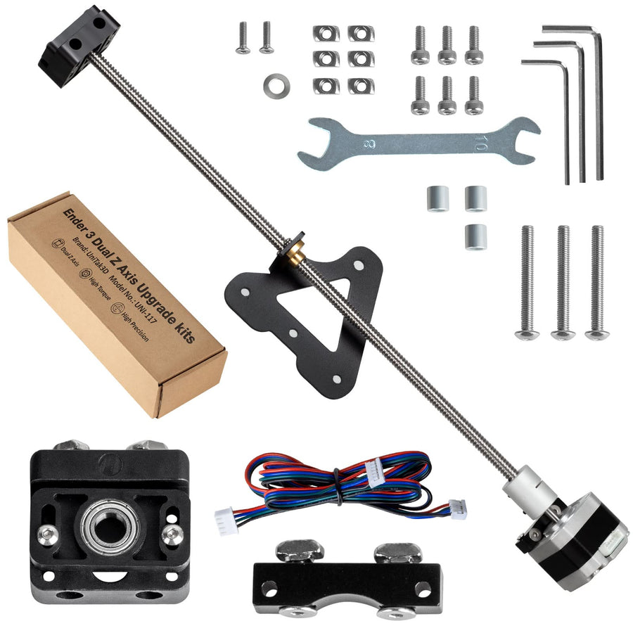 Ender 3 Dual Z Axis Upgrade Kit with T8 Lead Screw and High Torque Nema 17 Stepper Motor Accessories Compatible with Creality Ender 3 V2,Ender 3 Pro,Ender 3,Voxelab Aquila 3D Printers