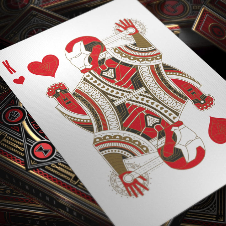 Avengers Red Edition Premium Playing Cards - Marvel Studios&#39; The Infinity Saga Deck
