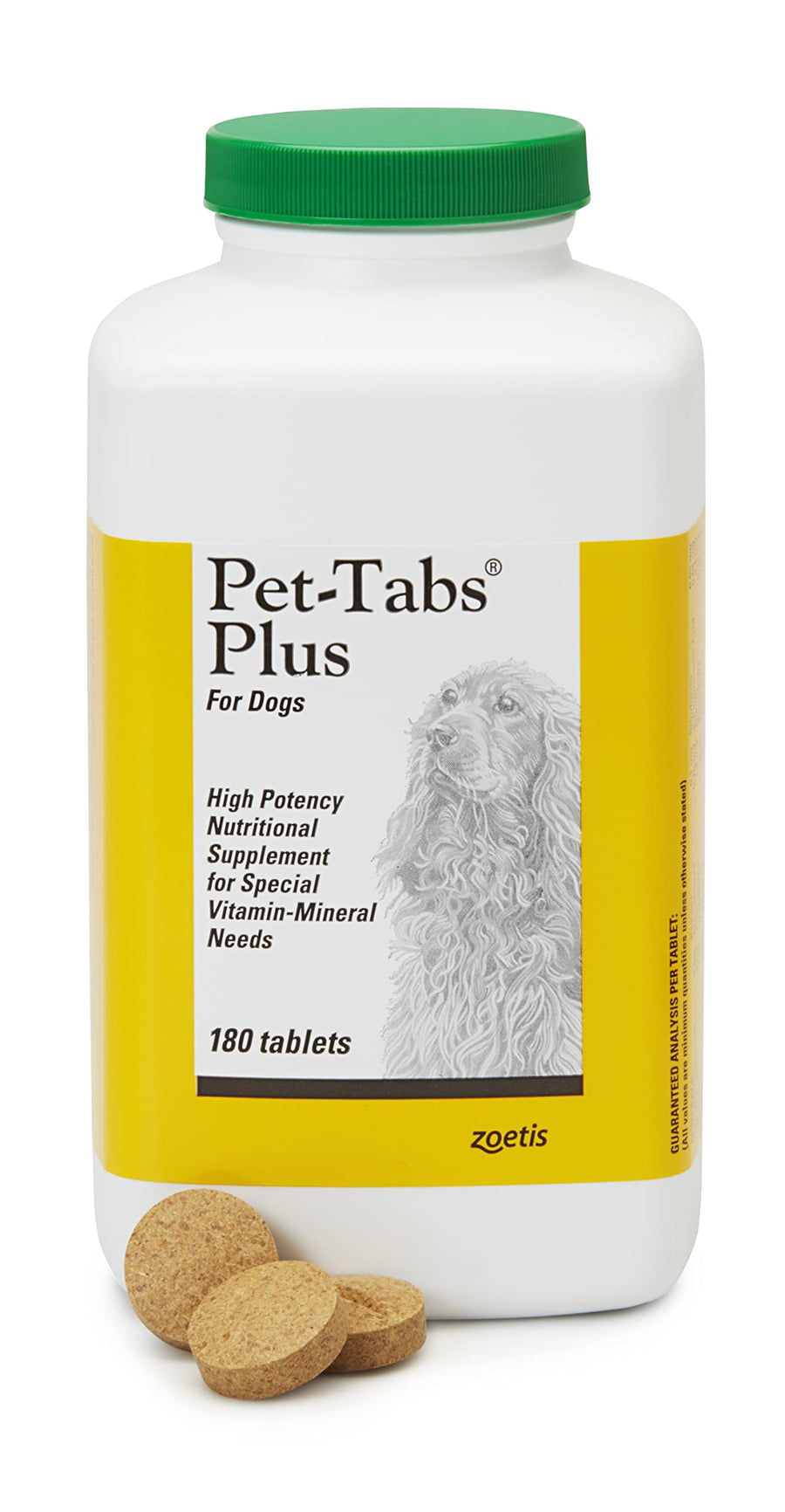 Plus Multivitamin and Mineral Supplement for Dogs with Special Nutritional Needs, Chewable Tablet, 180 Count Bottle