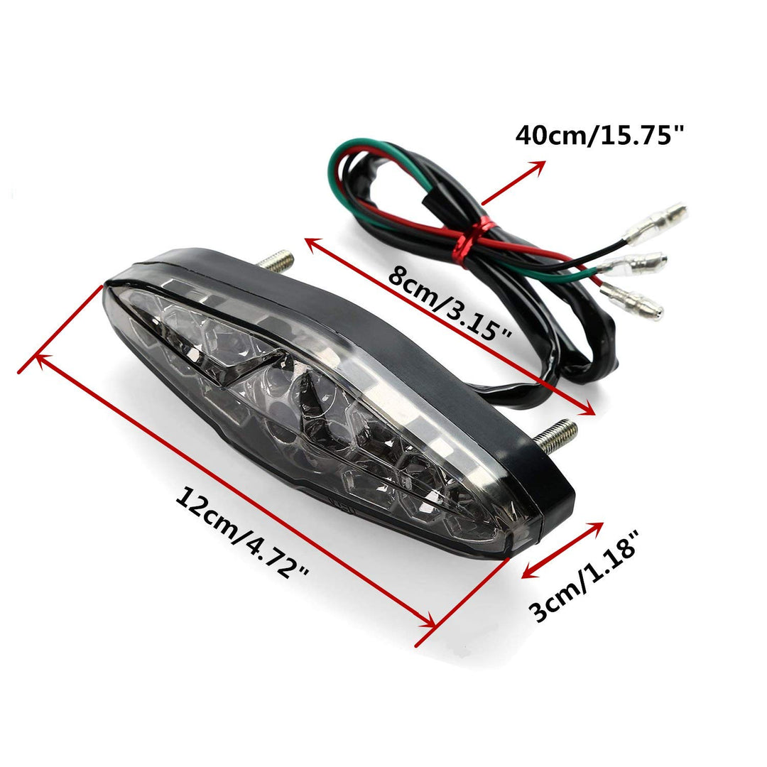 Motorcycle Led Brake Running Tail Light 12V Universal for Quad ATV Dirt Bike Custom Chopper