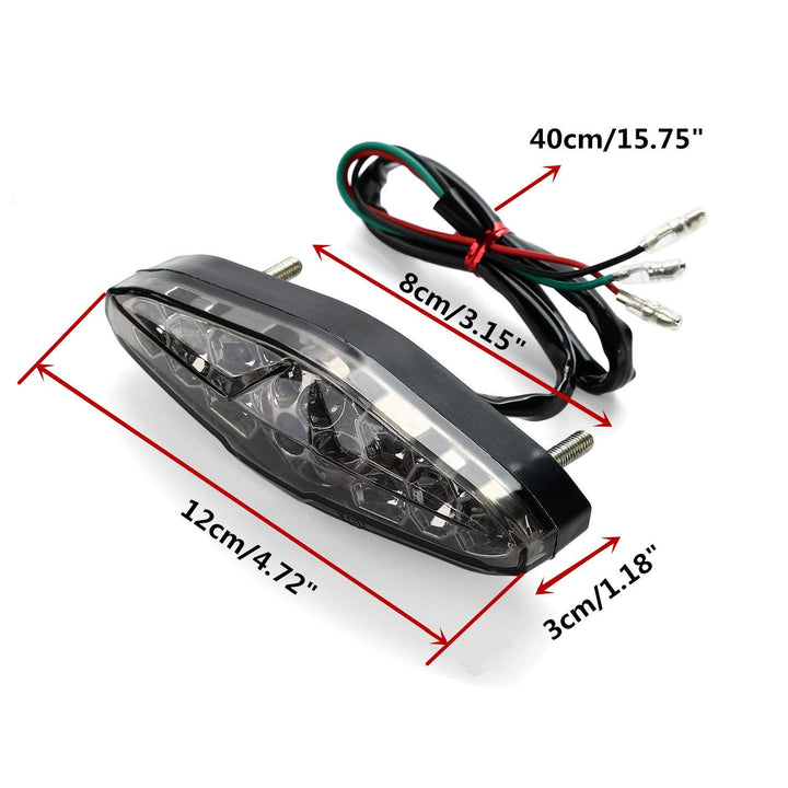 Motorcycle Led Brake Running Tail Light 12V Universal for Quad ATV Dirt Bike Custom Chopper