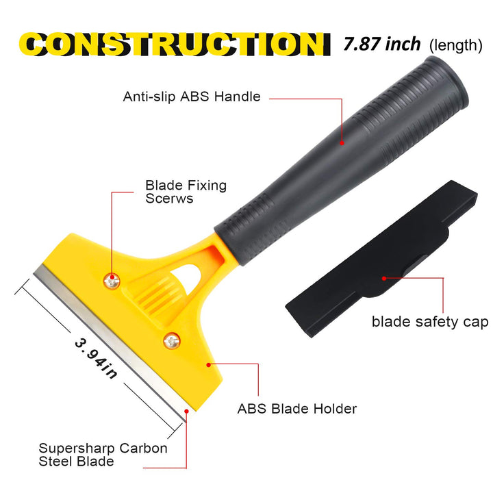 Wallpaper Smoothing Tool with 8 Scraper for Contact Paper Adhesive Vinyl