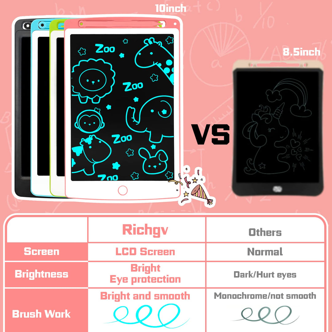 LCD Writing Tablet for Kids, Toddler Girl Boy Toys 8.5 Inch Kids Drawing Tablet Doodle Board with Lanyard, Road Trip Essentials Kids First Birthday Gifts for Girls Boys 3 4 5 6 7 8 9 Year Old