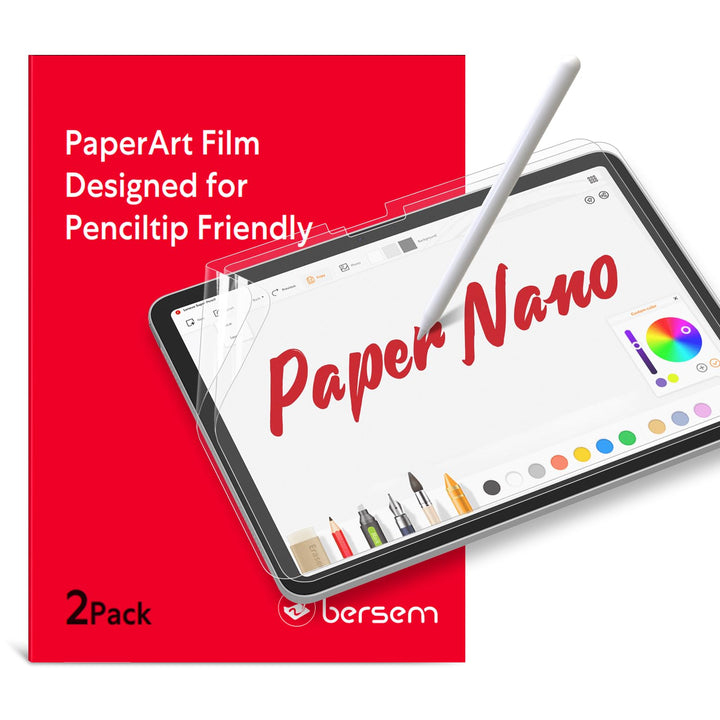2-Pack New Paper Nano Screen Protector Compatible with iPad Air 11 Inch 2024 (M2) &amp; iPad 10th Generation 2022 (10.9 inch), Matte PET Film for Paper Art Writing, Nib Friendly, Anti-Glare