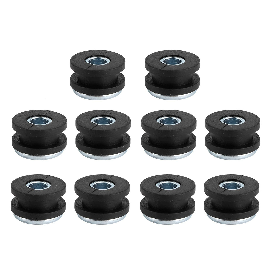 Rubber Grommets Kit, Motorcycle Rubber Grommets Assortment Kit 10.7mm Rubber Grommet Eyelet Ring Gasket Assortment Replacement for Fairings Cowling
