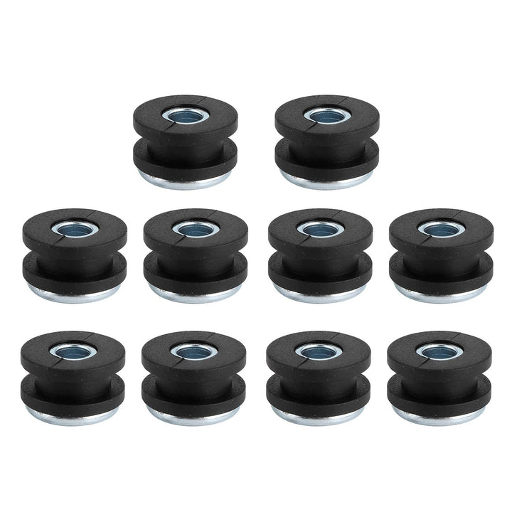 Rubber Grommets Kit, Motorcycle Rubber Grommets Assortment Kit 10.7mm Rubber Grommet Eyelet Ring Gasket Assortment Replacement for Fairings Cowling