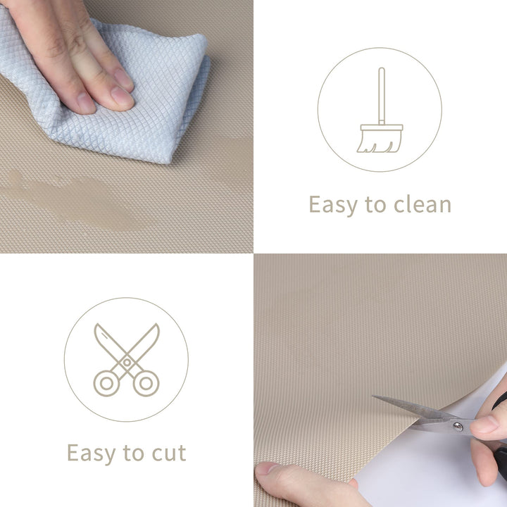 Kitchen Shelf Liner Drawer Liners, Non-Adhesive Refrige