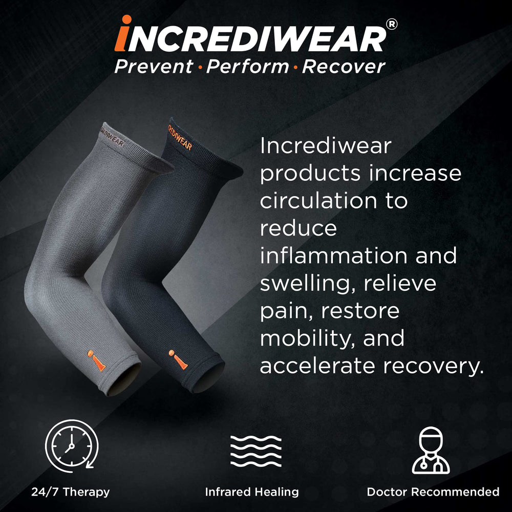 Incrediwear Arm/Calf Sleeve, Grey, Long