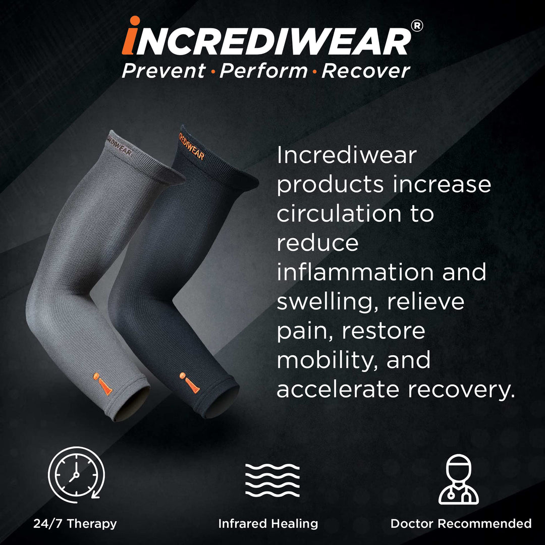 Incrediwear Arm/Calf Sleeve, Grey, Long