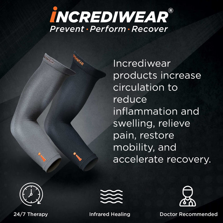 Incrediwear Arm/Calf Sleeve, Grey, Long