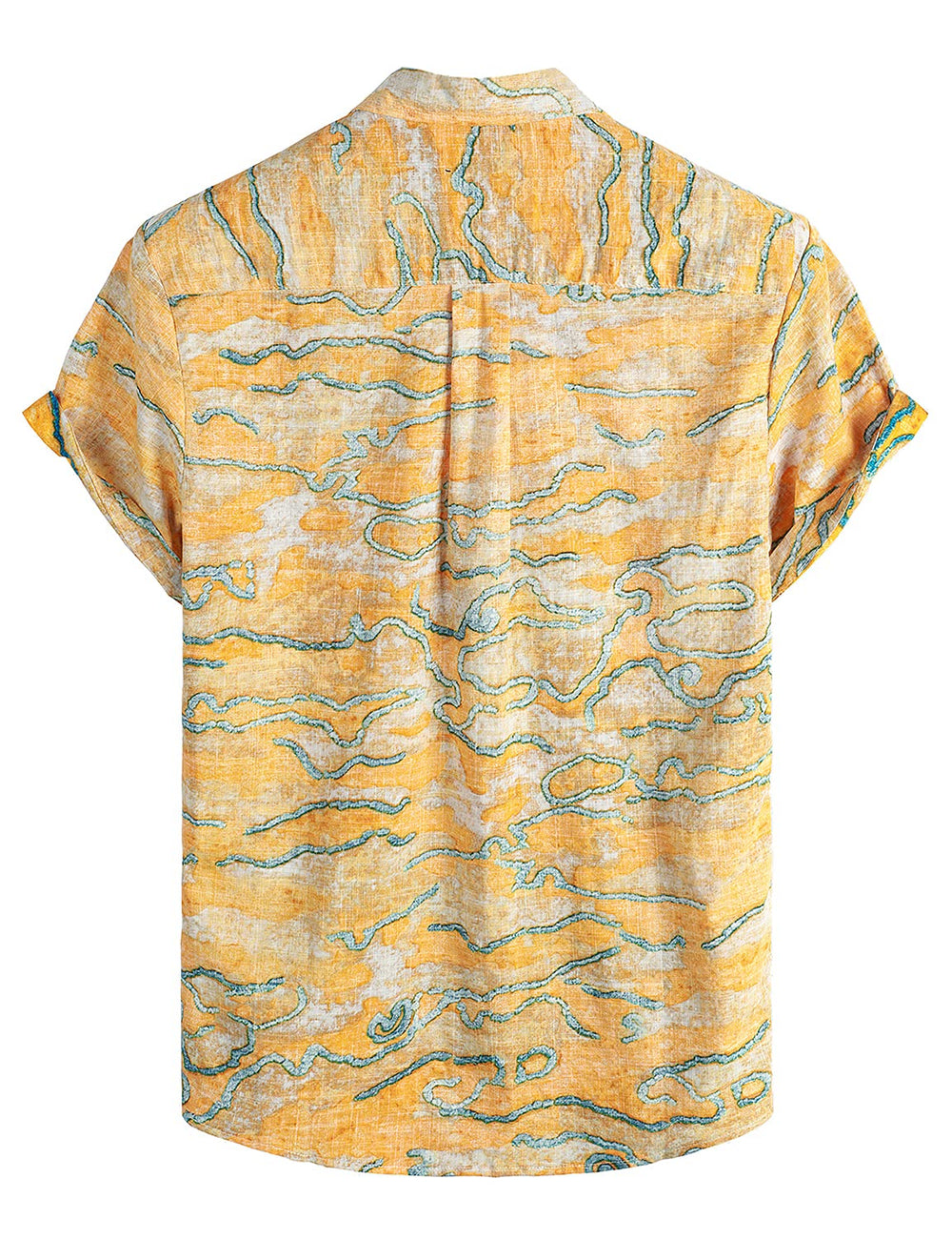 VATPAVE Mens Front Pocket Hawaiian Shirts Casual Floral