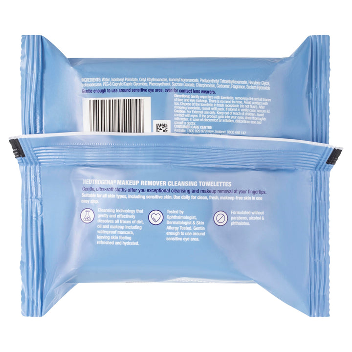 Neutrogena Makeup Remover Wipes, Daily Facial Cleanser 