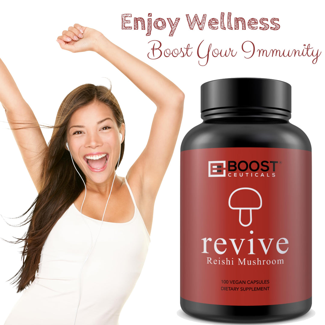 Reishi Mushroom Capsules - Vegan Non GMO No Stearates G