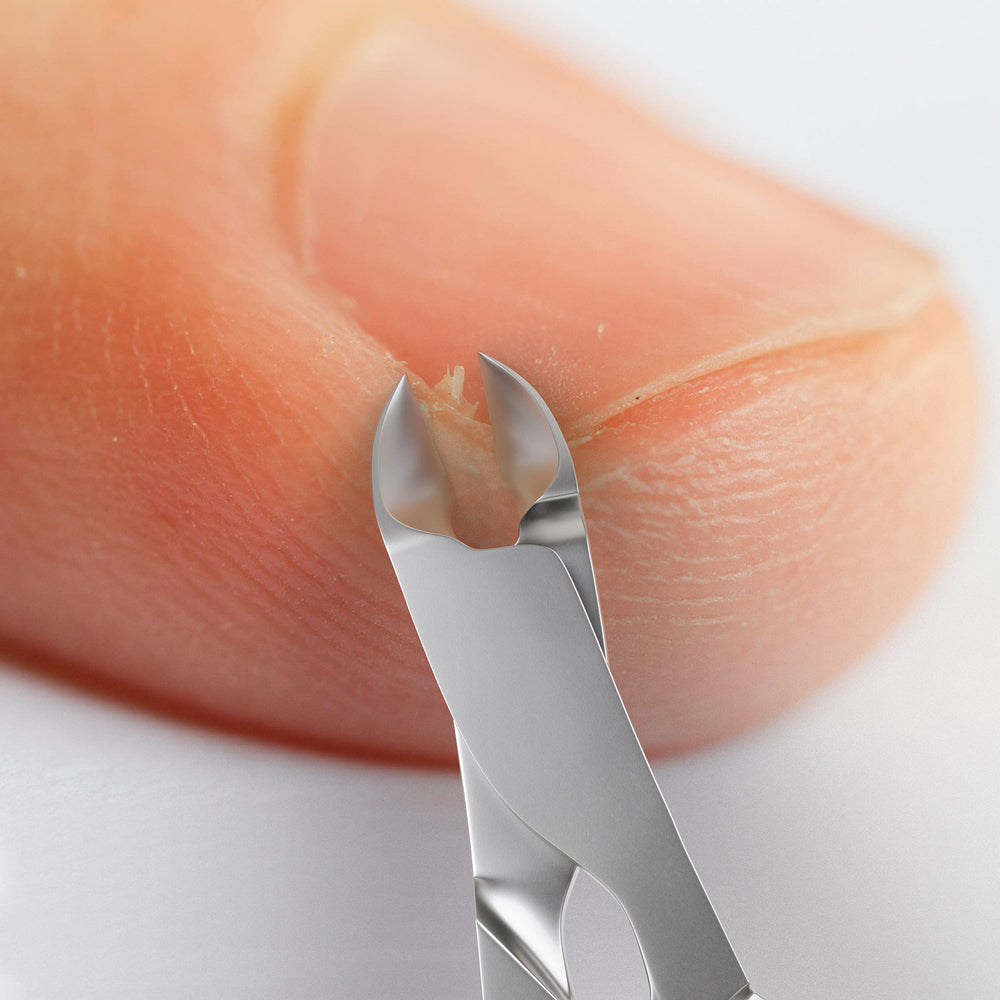 Manipro Professional Cuticle Nail Nipper Cutter with Leather Case, Polished Steel, 3.2 Ounce
