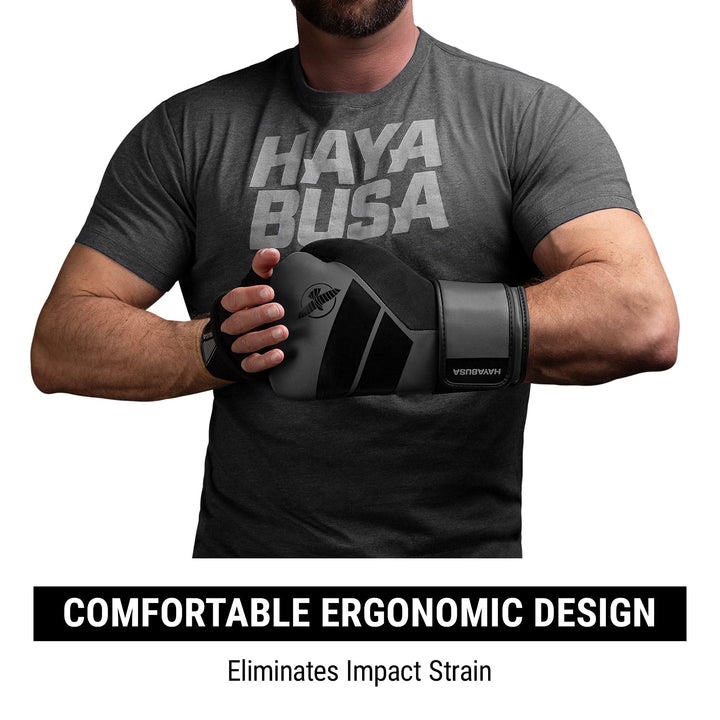 Hayabusa S4 Boxing Gloves for Men and Women - Charcoal,