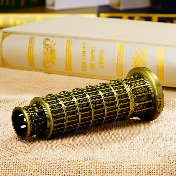 Metallic Leaning Tower of Pisa Statue Souvenir Figurines Tower Model Kit for Home Decoration, Party