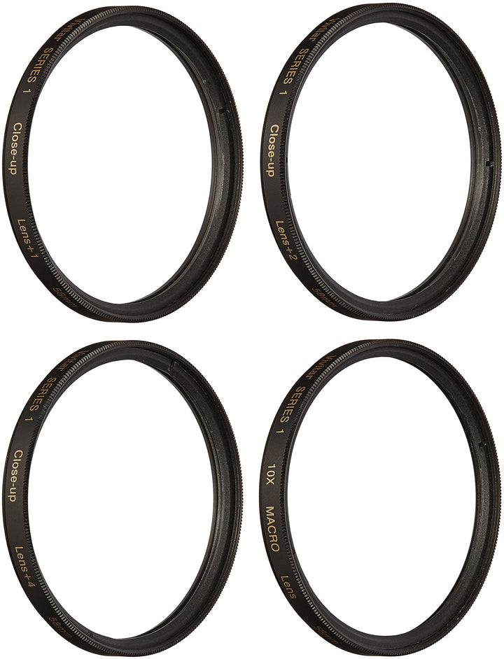 Vivitar +1 +2 +4 +10 Close-Up Macro Filter Set with Pou