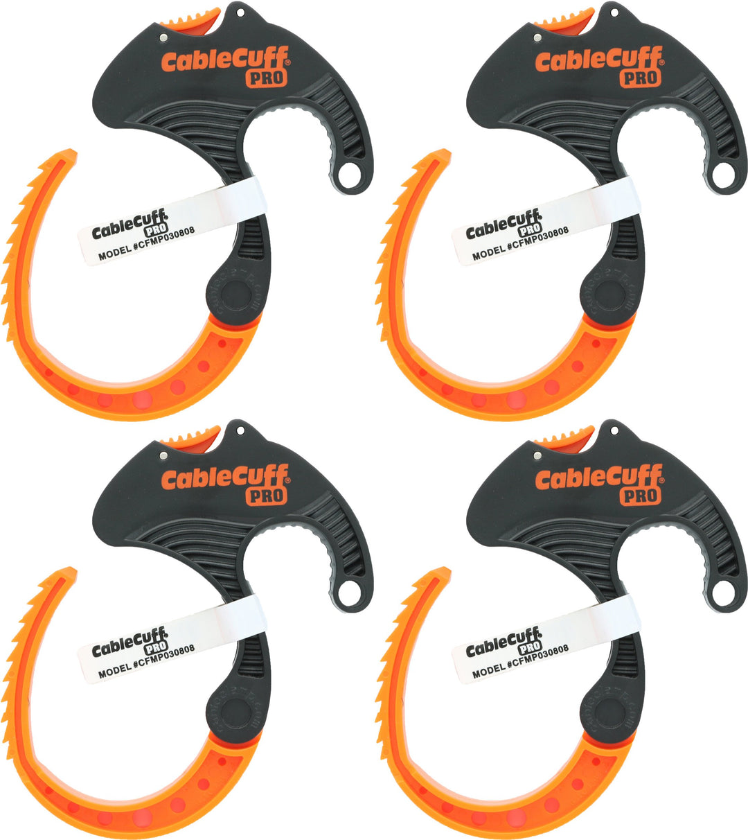 PRO (4 Pack: 4x Medium 2 Inch Diameter) Adjustable, Reusable, Cable Tie Replacements for Extension Cords or Electronics