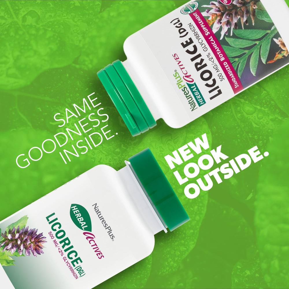NaturesPlus Herbal Actives Licorice (DGL) 500 mg - 60 C