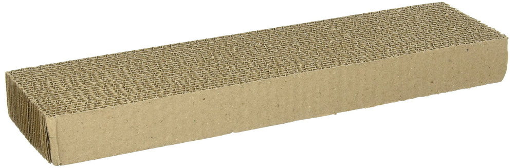 WARE Single Wide Corrugated Replacement Scratcher Pads for Cats (2-pack) - Catnip Included