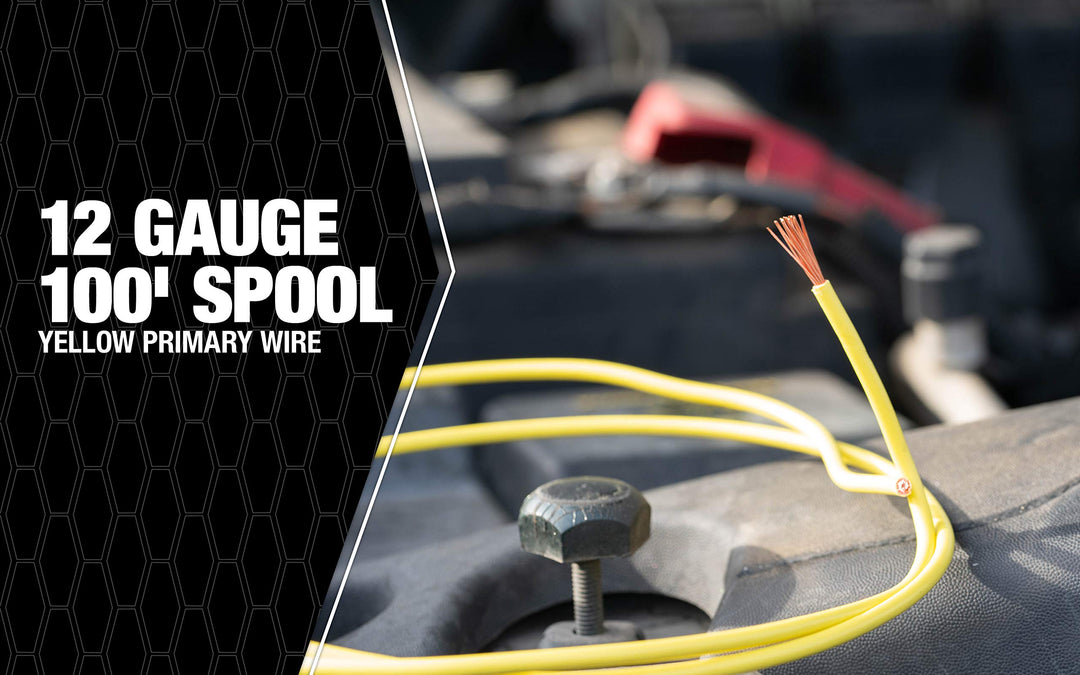 55671723 Primary Wire, 12-Gauge Bulk Spool, 100-Feet, Yellow