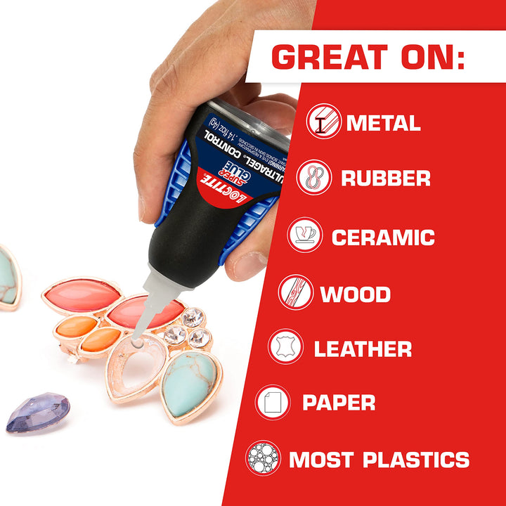 Ultra Gel Control Super Glue, 4-Gram Bottle (Pack of 2)