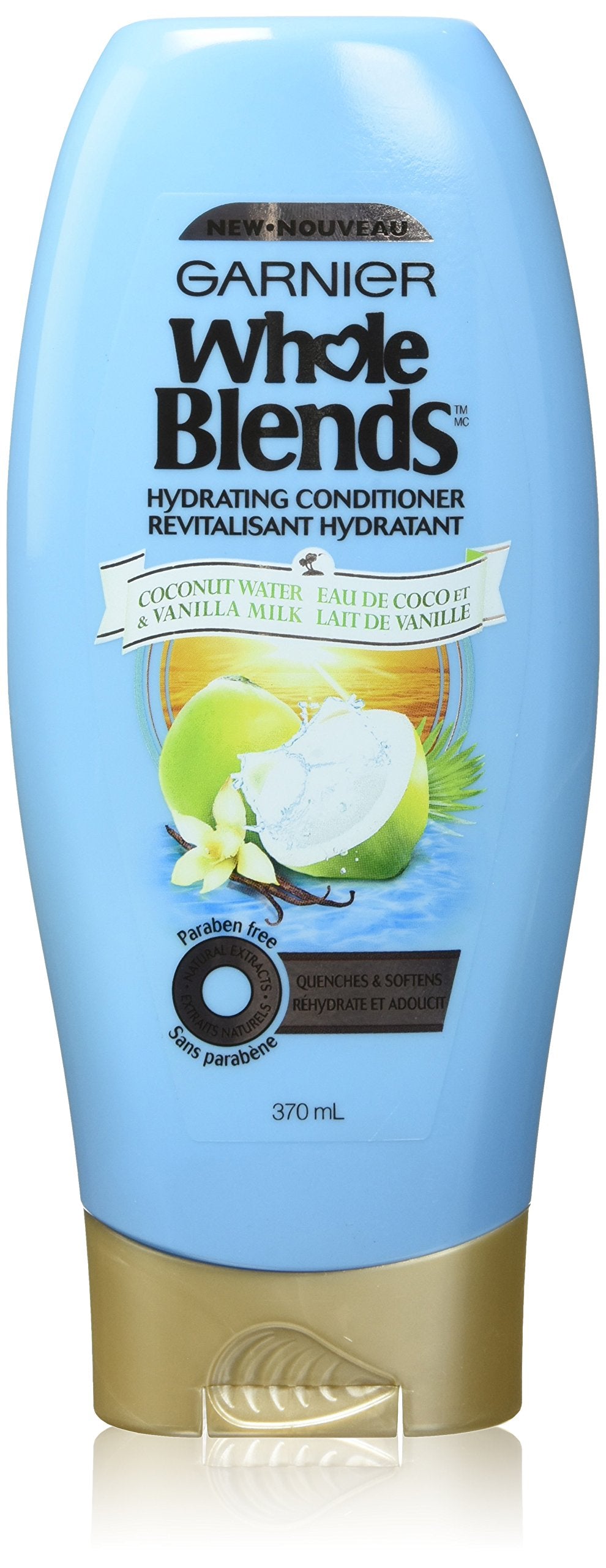 Whole Blends Hydrating Conditioner For Dry Hair Type With Coconut Water &amp; Vanilla Milk Extracts, 12.5 Fluid Ounce, 1 Count