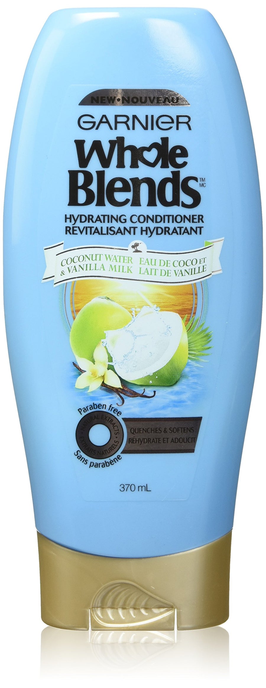 Whole Blends Hydrating Conditioner For Dry Hair Type With Coconut Water & Vanilla Milk Extracts, 12.5 Fluid Ounce, 1 Count