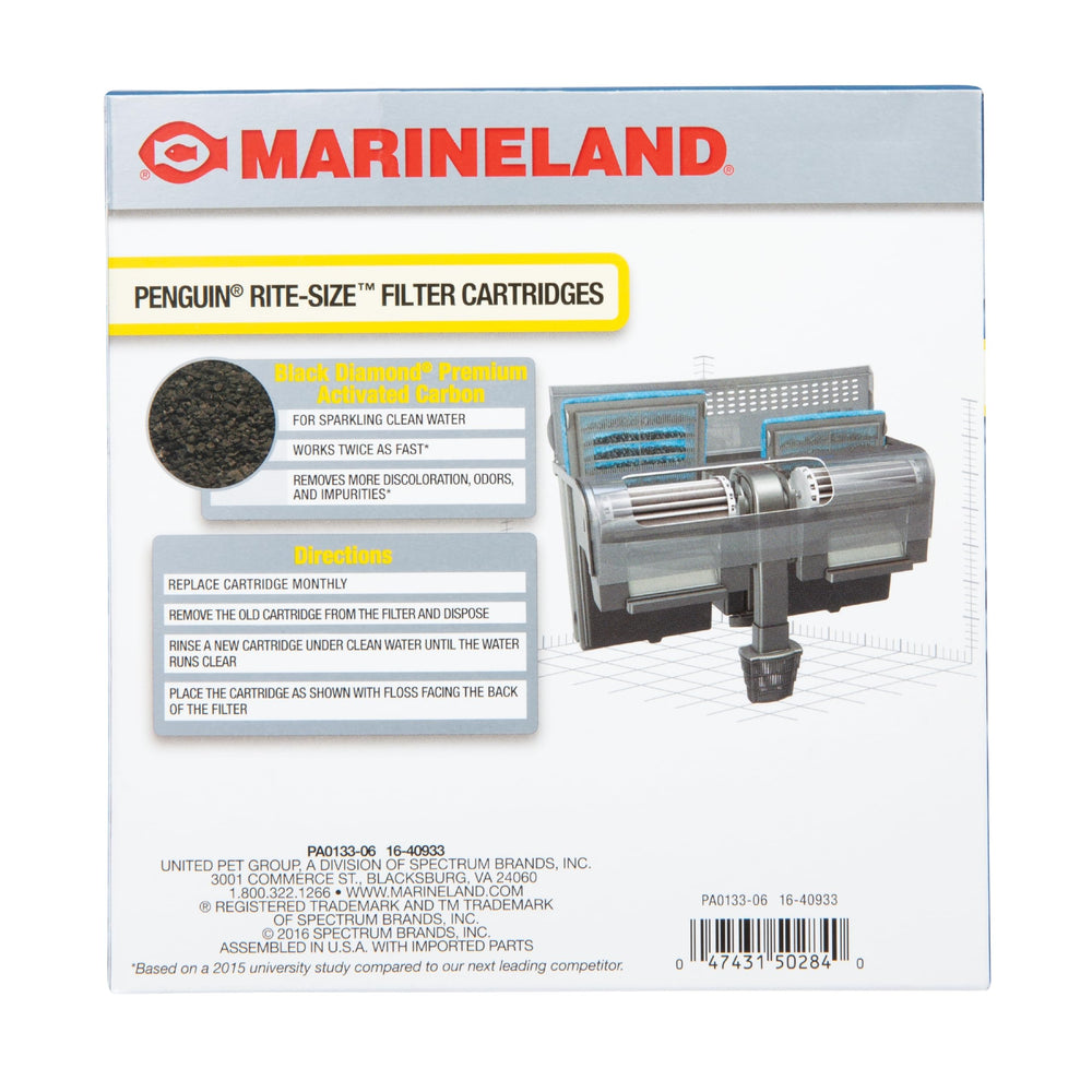 Marineland Penguin Bio-Wheel Replacement Power Filter Cartridges, For Aquarium Filtration, Rite-Size C, 6 Count