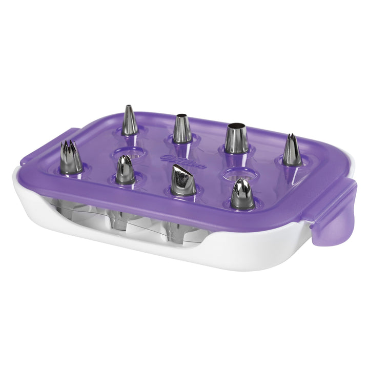Piping Tip Set for Cake &amp; Cupcake Decorating, 9-Piece with Carrying Case