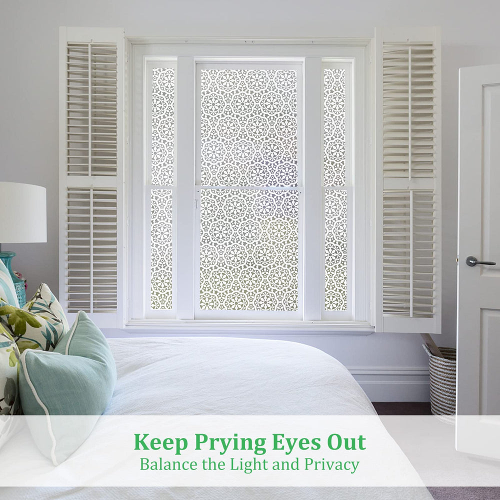 Privacy Window Film Static Cling: Frosted Glass Window 