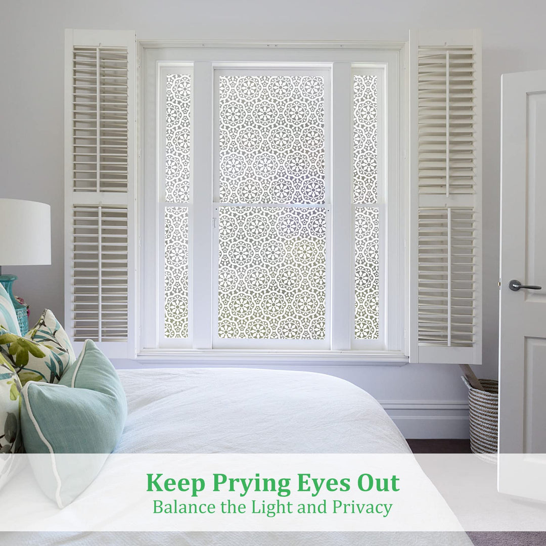 Privacy Window Film Static Cling: Frosted Glass Window 