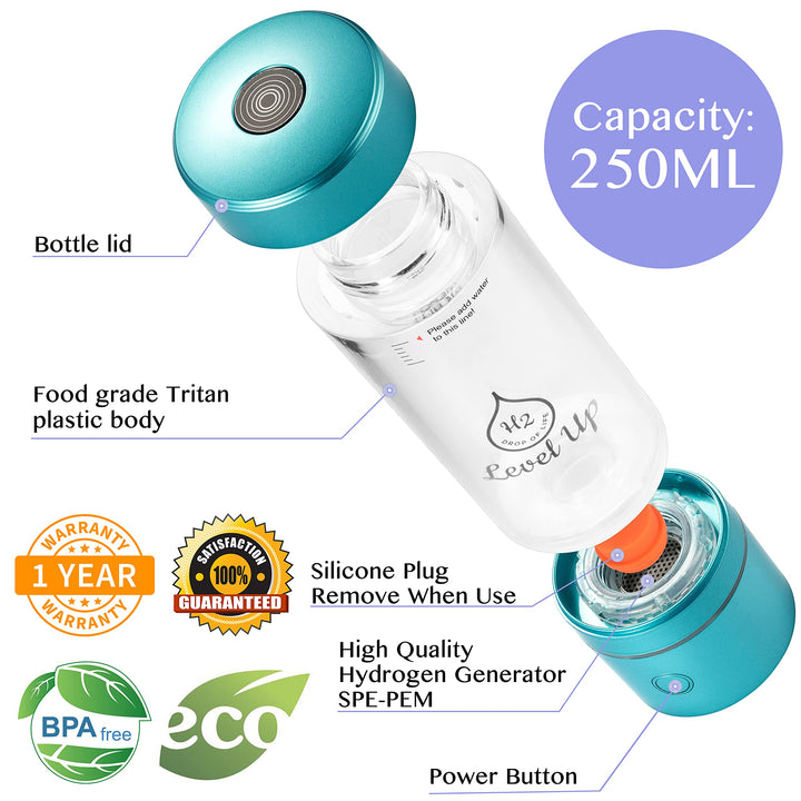 LevelUpWay - Superior Hydrogen Generator Water Bottle -