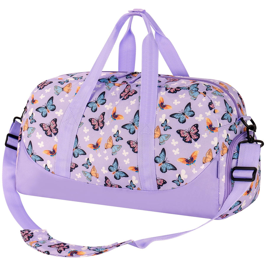 Kids Duffle Bag Girls Mermaid Duffle Bag for Kids Little Girls Overnight Bag for Kids Duffel Bags Weekender Travel Bag for Girls Sleepover Bag for Kids Toddler Gym Dance Bag Gift Purple