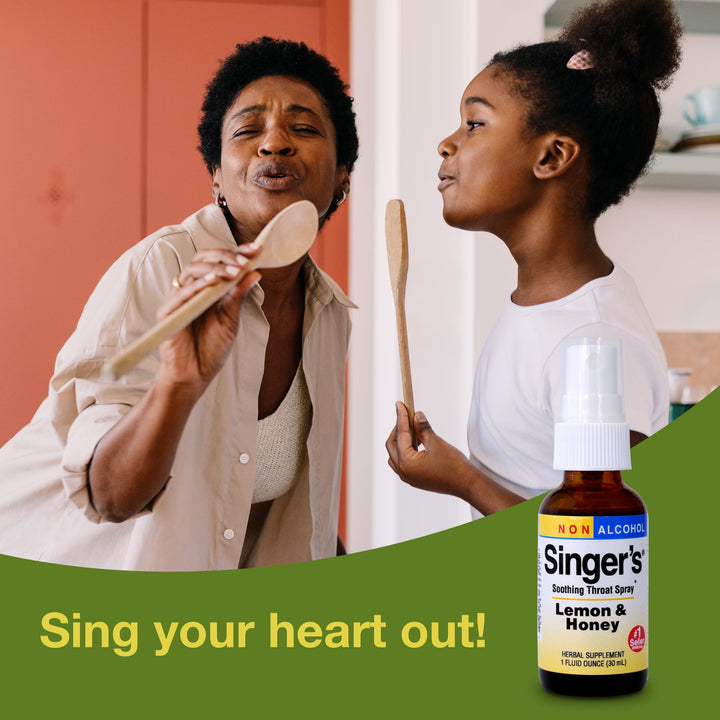 Singer&#39;s Saving Grace Lemon &amp; Honey - Herbal Remedy Spray Aids Throat Comfort &amp; Health - Soothing Hydrating Throat Support - Throat Relief Spray with Licorice - 1 fl oz (About 75 Servings)