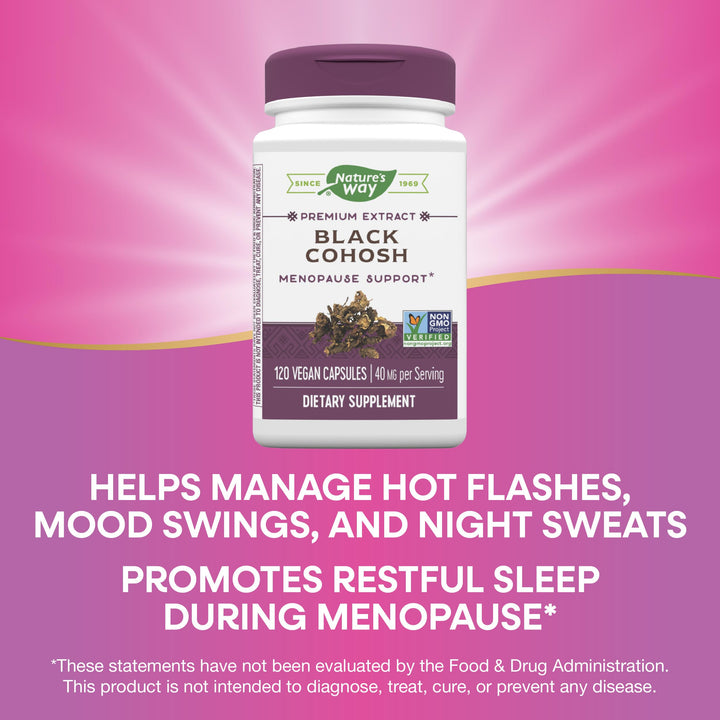 Nature&#39;s Way Premium Black Cohosh, Menopause Su