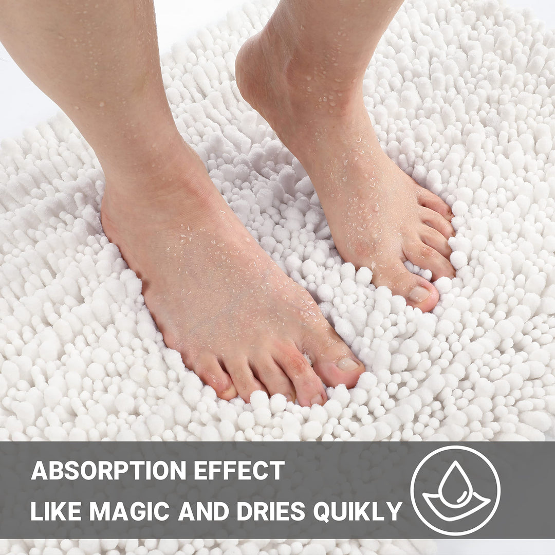 Yimobra Bathroom Rugs Sets 3 Piece, Fluffy Plush Chenil