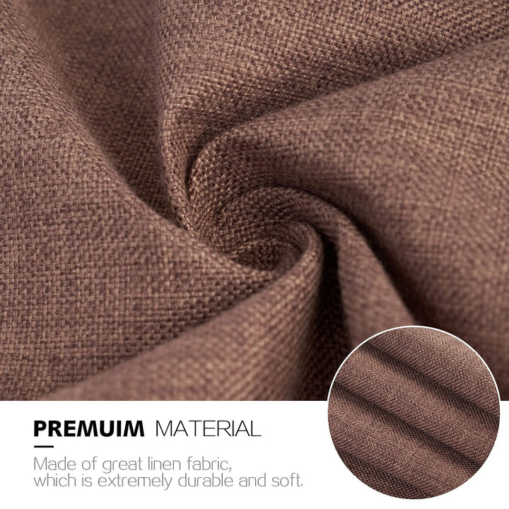 Non Slip Linen Side Sofa Armrest Organizer for Sofa Couch Recliner Remote Control Organizer Holder Armchair Sofa Caddy with 6 Pockets Storage for Magazine Book TV Remote Phone Glasses-Chocolate