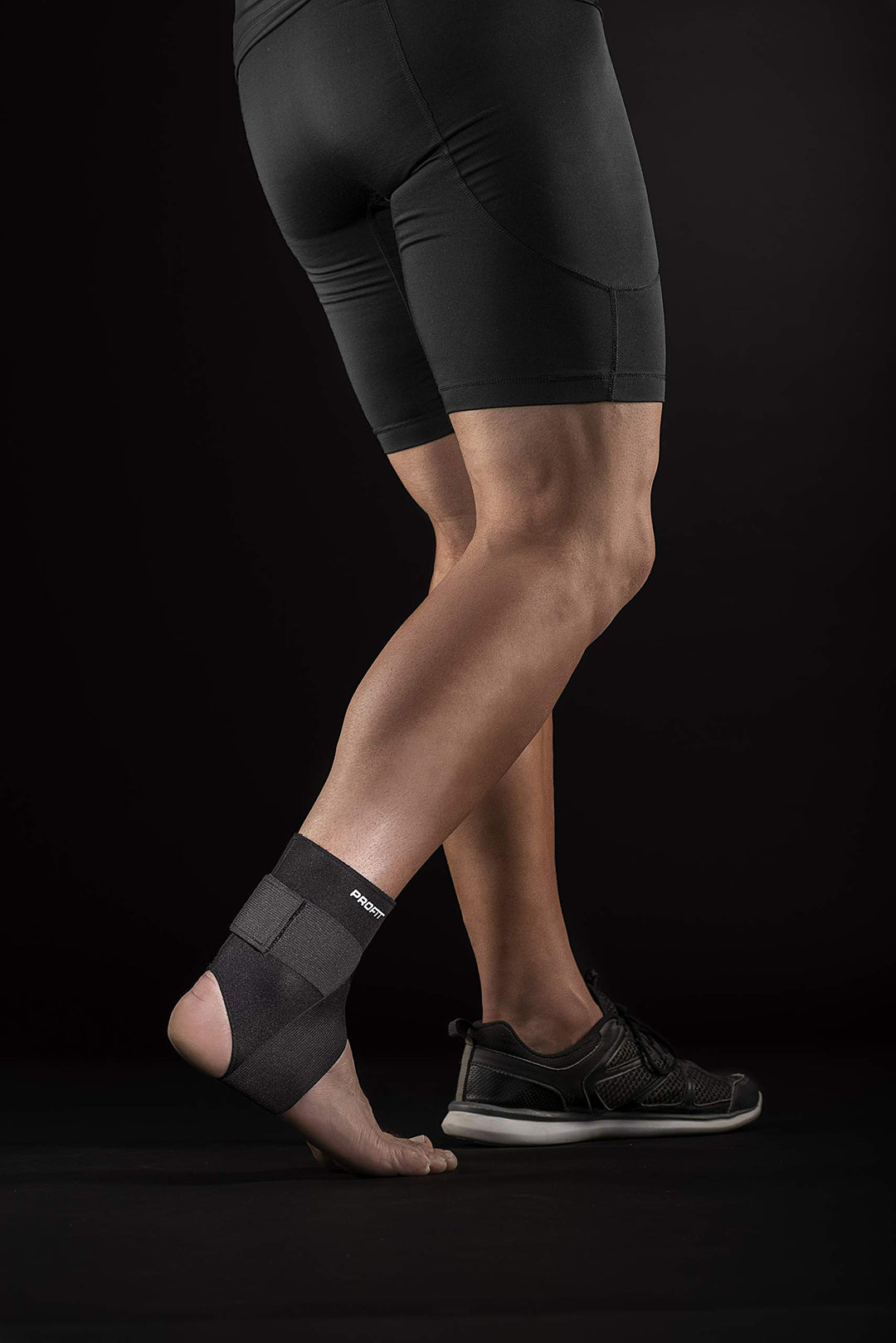 PTM Profit Figure 8 Ankle Support -Neoprene Material W/Adjustable Compression - Rapid Anti Inflammation. Ideal 4 All Sports. Therapeutic Recovery.Sprains,Strains,Instability & Tendonitis (Medium)