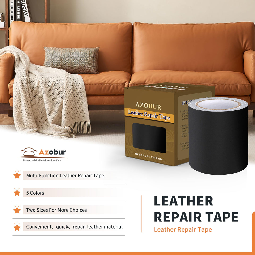 Azobur Leather Repair Tape Patch Leather Adhesive for S