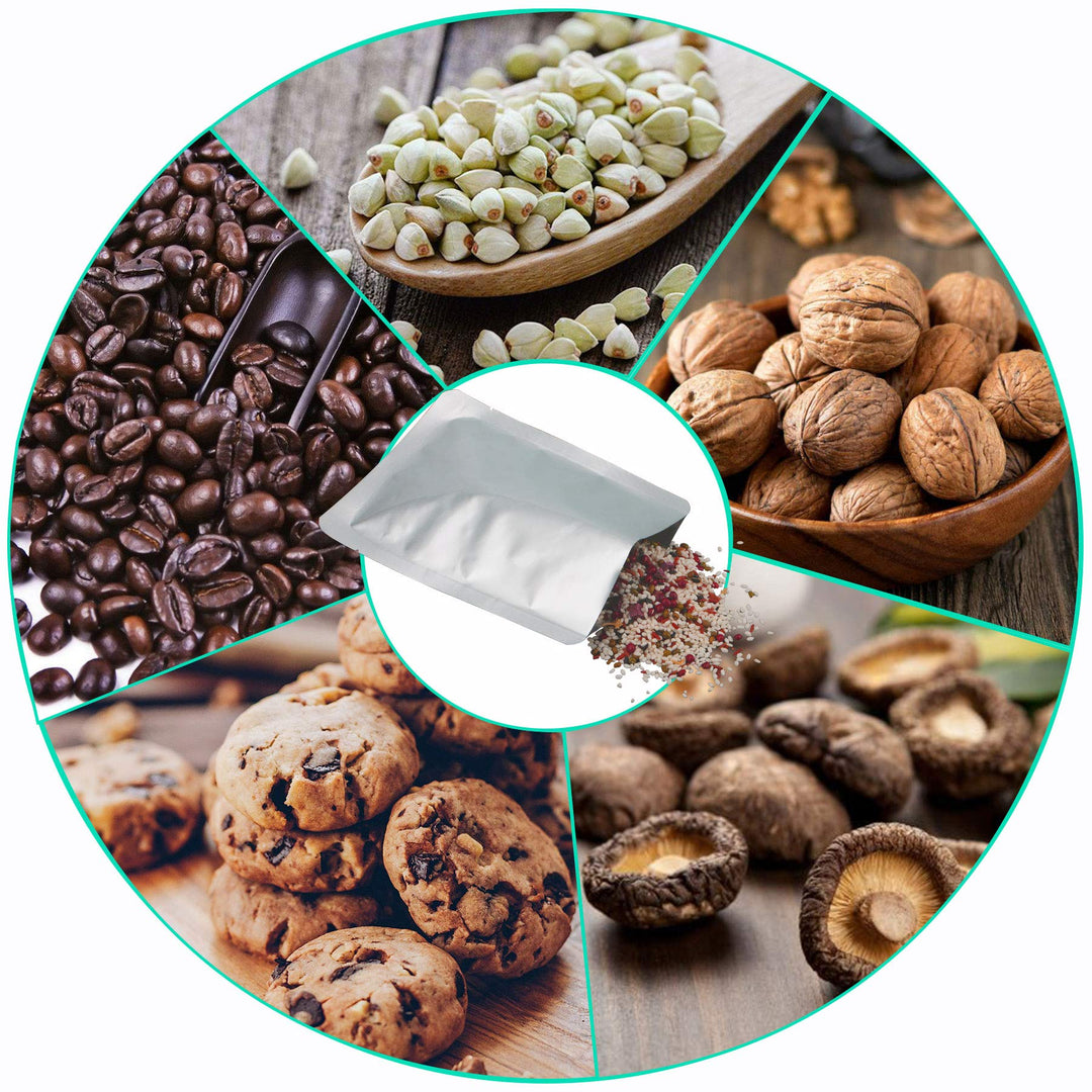 50 PCS 1 Quart Mylar bags for food storage, Heat Sealable Bags Storage Bags for Food, Coffee Beans, tea, grains, etc. (7.1 x 10.2 Inch)