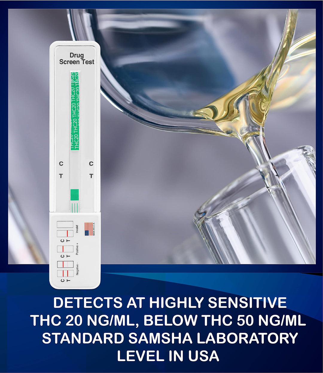 5 Pack - DrugExam New Generation Highly Sensitive THC 2
