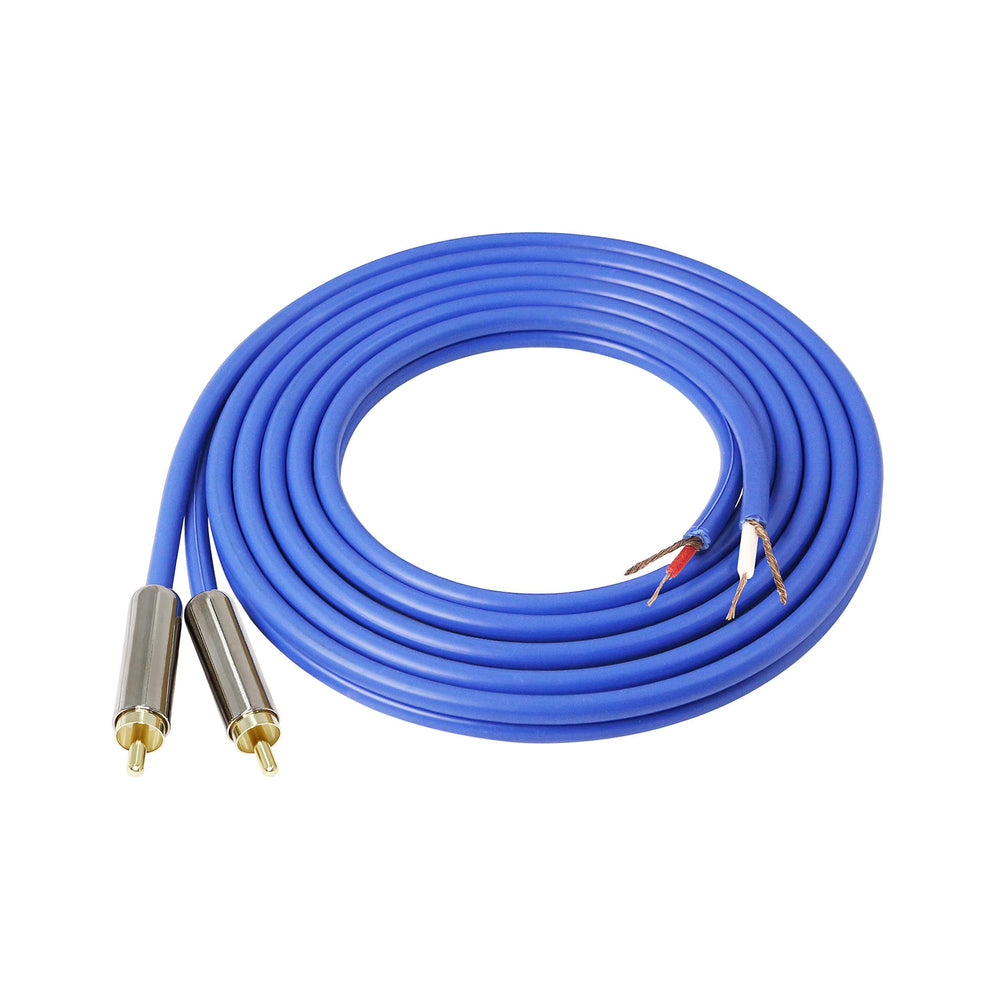 MEIRIYFA Speaker Cable to RCA Plug, 2RCA Speaker Wire B