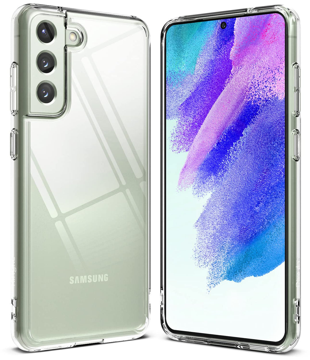 Fusion [Always Look Classy] Compatible with Samsung Galaxy S21 FE Case, UV Coating for Scratch &amp; Discoloration Resistant, Shockproof Air Pockets - Clear